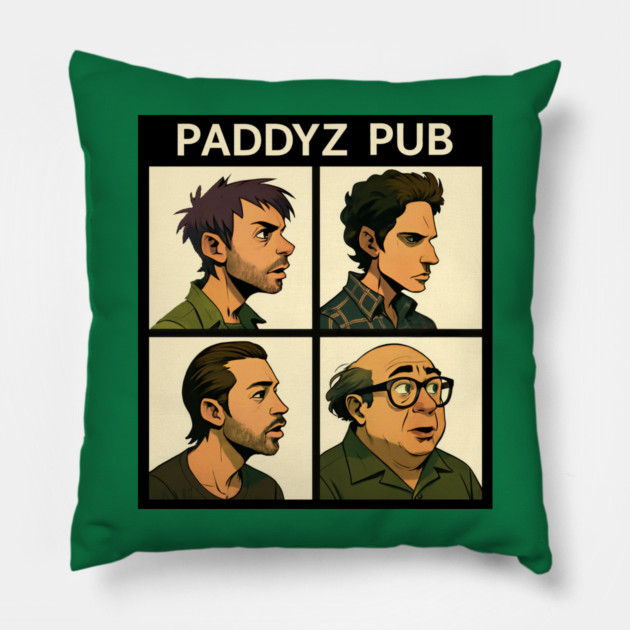 It’s Always Sunny in Philadelphia Parody – Gorillaz Style Pillow by Tv Moments