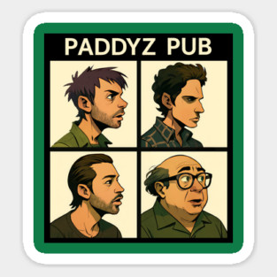 It’s Always Sunny in Philadelphia Parody – Gorillaz Style Sticker