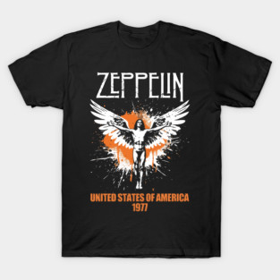 Zeppelin Orange Splash T-Shirt