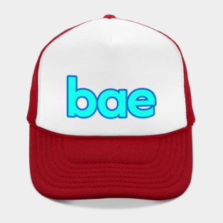 bae, blue outline Hat