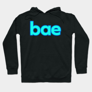 bae, blue outline Hoodie