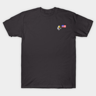 8-bit Apollo 11 Astronaut Small chest logo variant T-Shirt