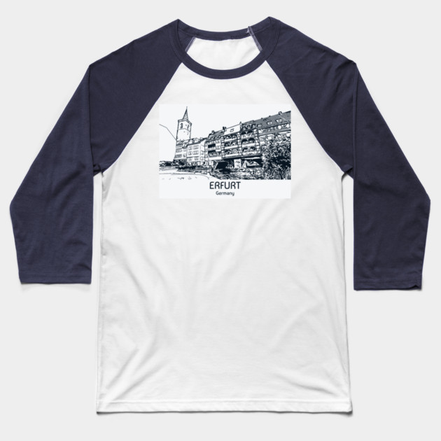 Erfurt - Germany Baseball T-Shirt by Lakeric