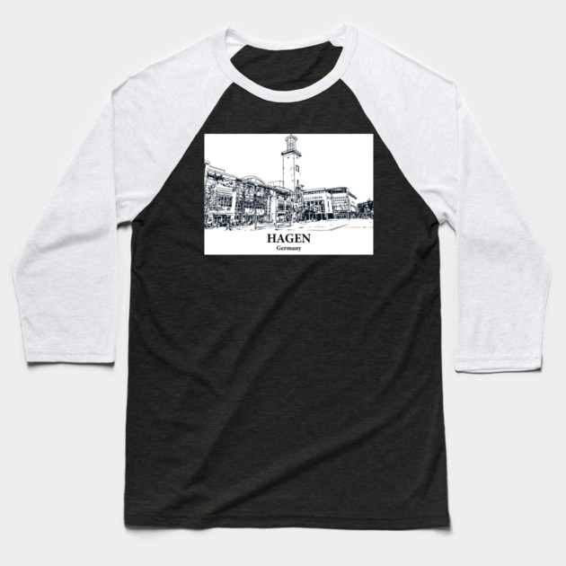 Hagen - Germany Baseball T-Shirt by Lakeric