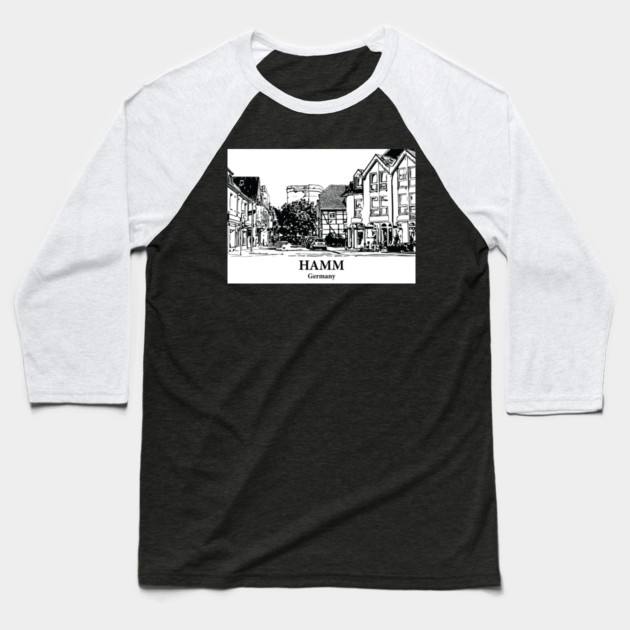 Hamm - Germany Baseball T-Shirt by Lakeric