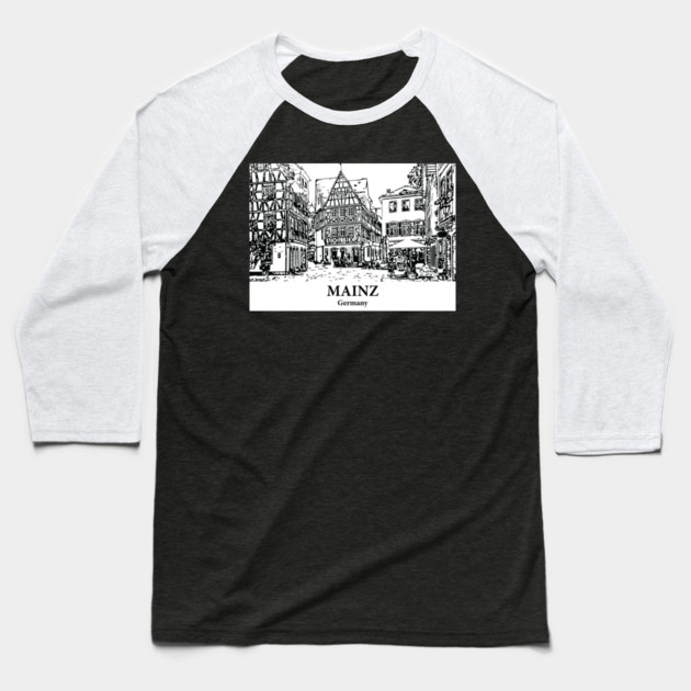 Mainz - Germany Baseball T-Shirt by Lakeric