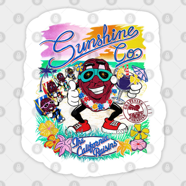 The California Raisins - Sunshine Co. Sticker by nicklower