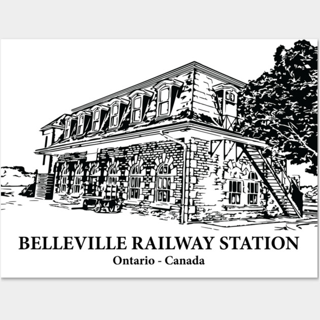 Belleville Railway Station - Ontario Wall Art by Lakeric