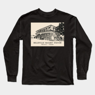 Belleville Railway Station - Ontario Long Sleeve T-Shirt