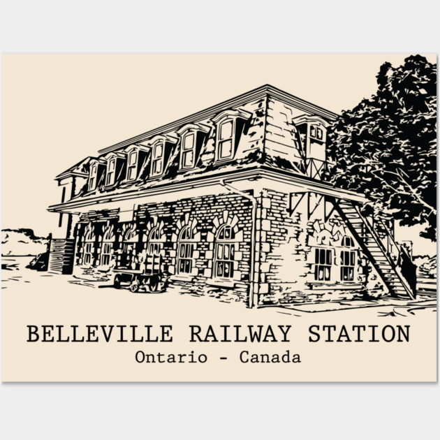 Belleville Railway Station - Ontario Wall Art by Lakeric