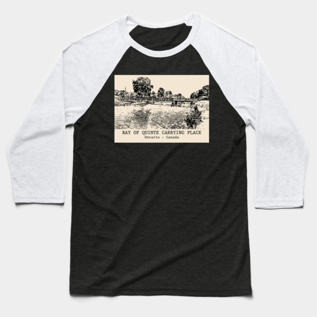 Bay of Quinte Carrying Place - Ontario Baseball T-Shirt by Lakeric