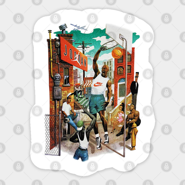 90s Jordan Basketball Look Classic Sticker by nicklower