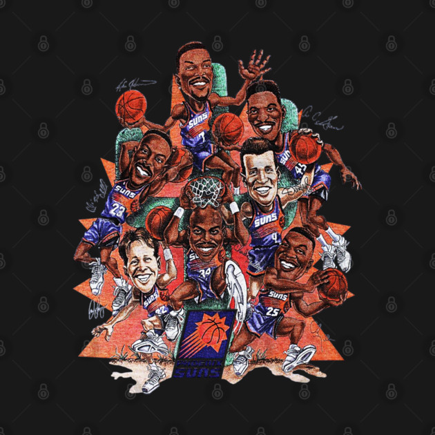 90s Look Cartoon - Barkley - Suns Basketball by nicklower