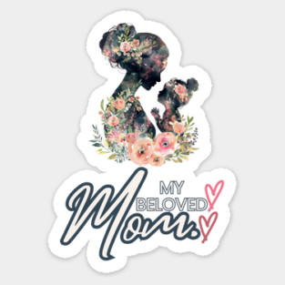 My Beloved Mom – Floral Tribute Magnet