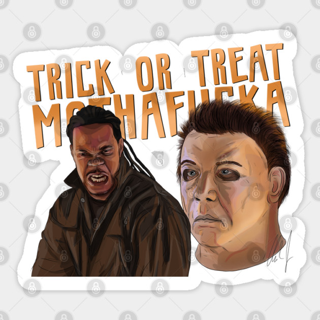 Halloween Resurrection: Trick or Treat Sticker by 51Deesigns