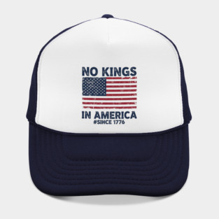 No-Kings-in-America | Vintage-1776-Patriotic-USA-Flag Hat
