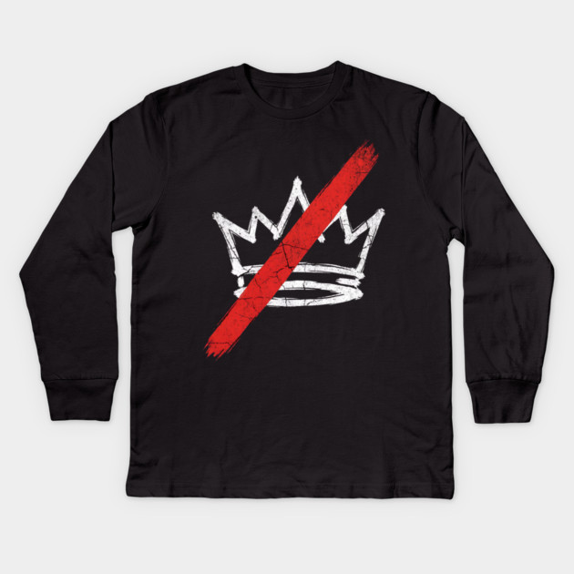 No Kings in America Kids Long Sleeve T-Shirt by ArtistTee ⭐⭐⭐⭐⭐