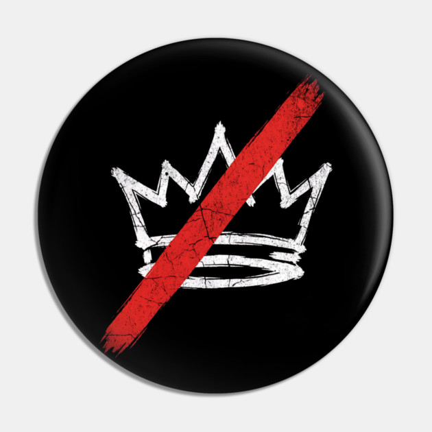 No Kings in America Pin by ArtistTee ⭐⭐⭐⭐⭐