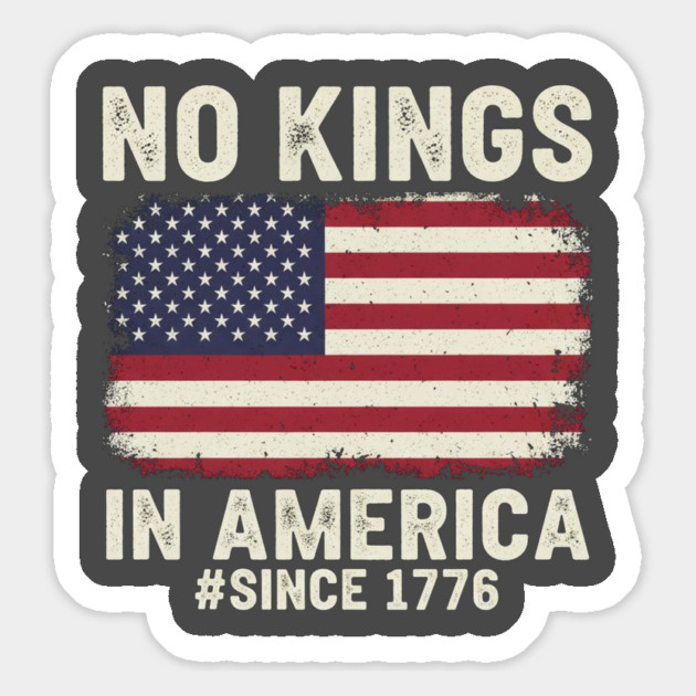 No Kings in America | Vintage 1776 Patriotic USA Flag Magnet by ArtistTee ⭐⭐⭐⭐⭐