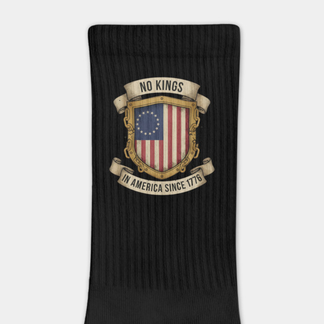 No Kings in America | Vintage 1776 Patriotic USA Flag | No Kings October 18 No Kings Day by ArtistTee ⭐⭐⭐⭐⭐