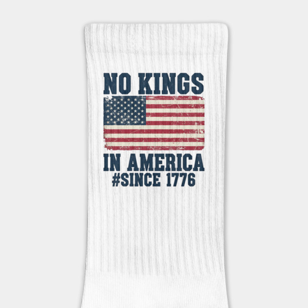 No Kings in America | Vintage 1776 Patriotic USA Flag | No Kings October 18 No Kings Day by ArtistTee ⭐⭐⭐⭐⭐