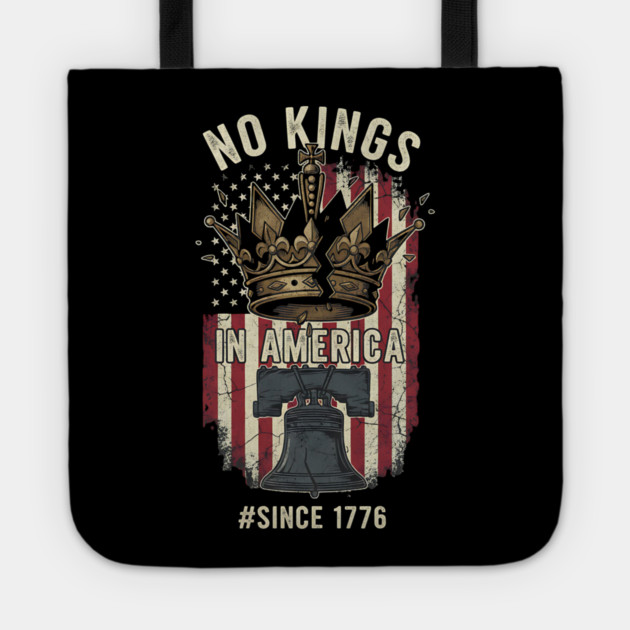 No-Kings-in-America-No Kings October 18 No Kings Day Tote by ArtistTee ⭐⭐⭐⭐⭐