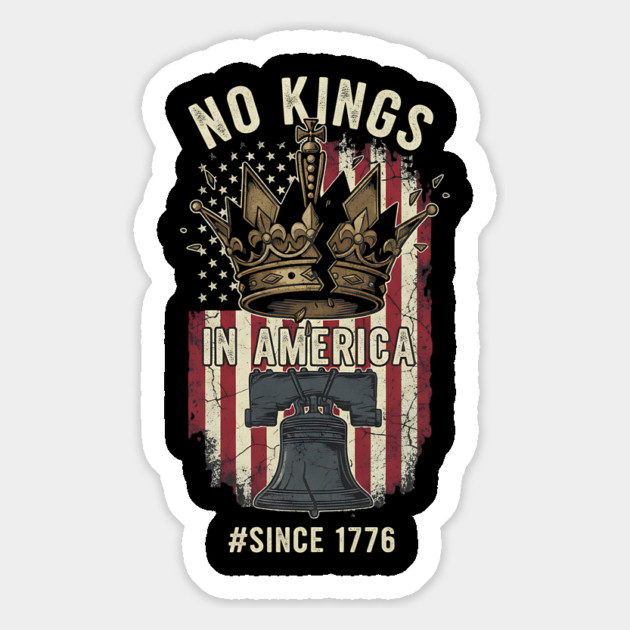 No-Kings-in-America-No Kings October 18 No Kings Day Magnet by ArtistTee ⭐⭐⭐⭐⭐