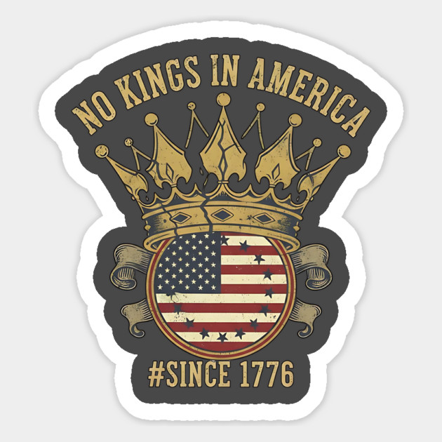 Vintage No Kings Since 1776 - American Revolution 1776 - No Kings in America Magnet by ArtistTee ⭐⭐⭐⭐⭐