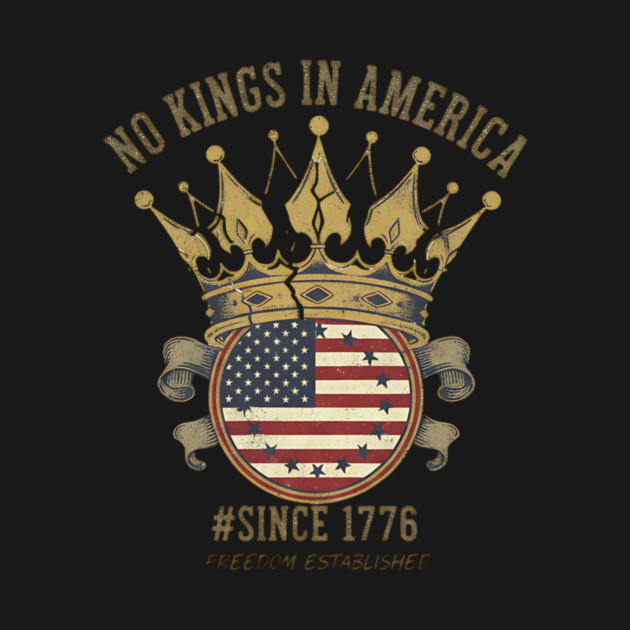 No Kings Broken Crown - Anti Monarchy Freedom & Liberty 1776 by ArtistTee ⭐⭐⭐⭐⭐