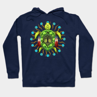 7 Grandfather Teachings Turtle Hoodie
