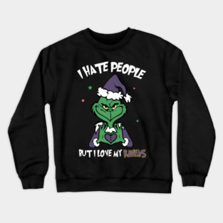Grinch Baltimore Ravens – Funny Christmas Football Fan Crewneck Sweatshirt