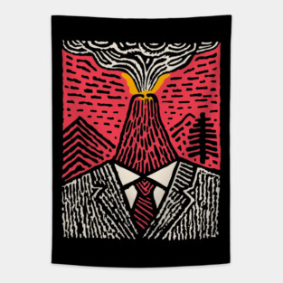 Office Eruption Tapestry