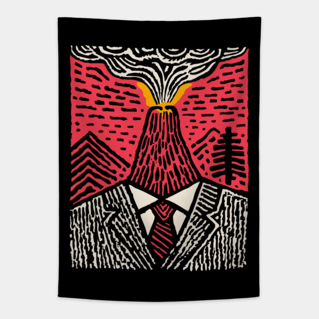 Office Eruption Tapestry by TuncGK