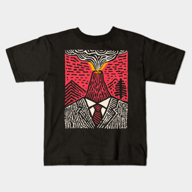 Office Eruption Kids T-Shirt by TuncGK