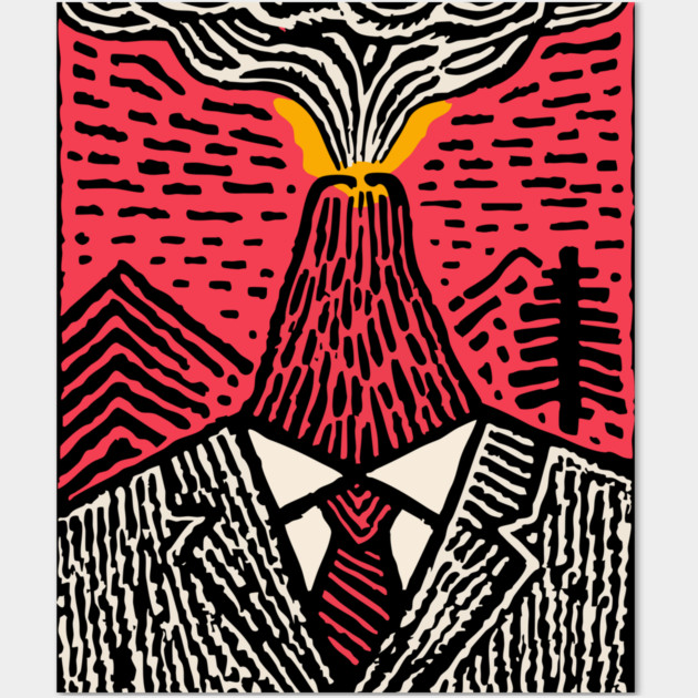 Office Eruption Wall Art by TuncGK