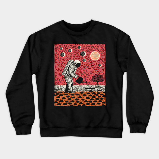Cosmic Gardener Crewneck Sweatshirt by TuncGK