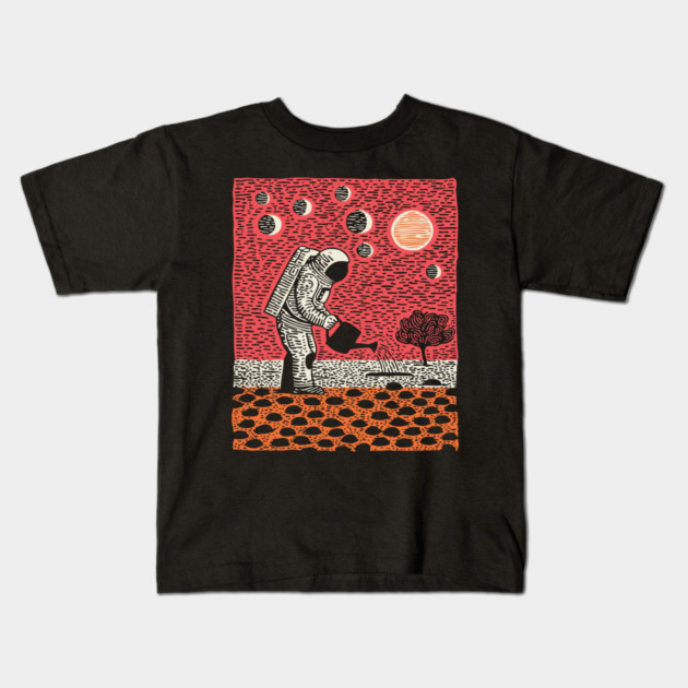 Cosmic Gardener Kids T-Shirt by TuncGK