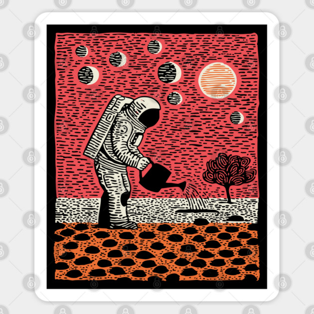 Cosmic Gardener Sticker by TuncGK