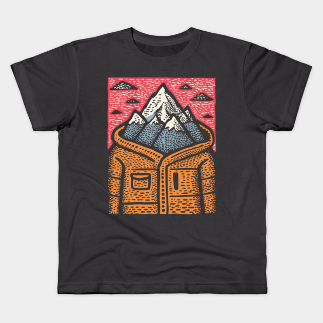 The Mountain Is You Kids T-Shirt by TuncGK