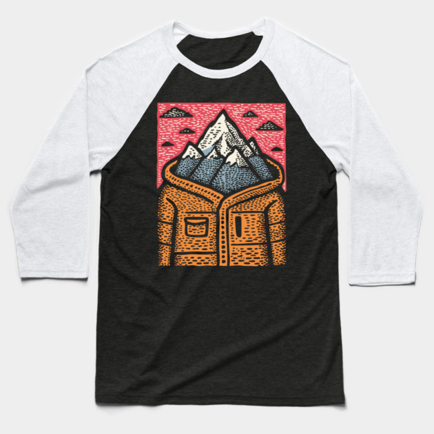 The Mountain Is You Baseball T-Shirt by TuncGK