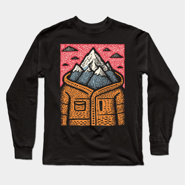 The Mountain Is You Long Sleeve T-Shirt by TuncGK
