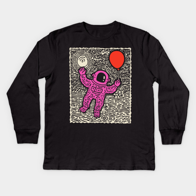 Weightless Joy Kids Long Sleeve T-Shirt by TuncGK