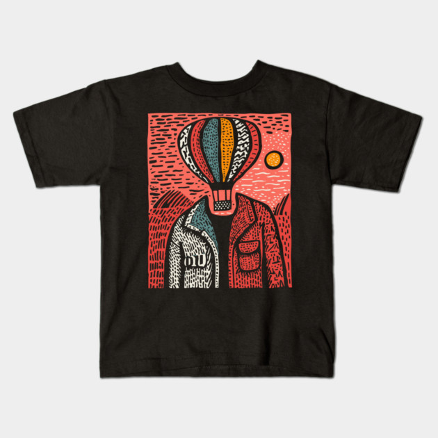 Head in the Clouds Kids T-Shirt by TuncGK