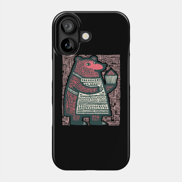 The Bear Baker Phone Case by TuncGK