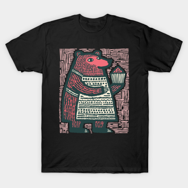 The Bear Baker T-Shirt by TuncGK