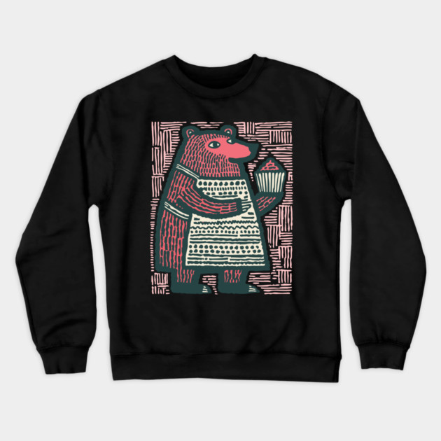 The Bear Baker Crewneck Sweatshirt by TuncGK