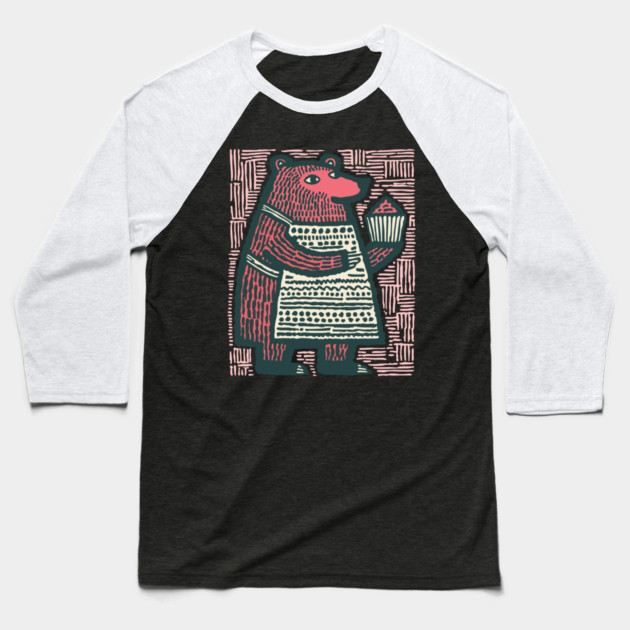 The Bear Baker Baseball T-Shirt by TuncGK