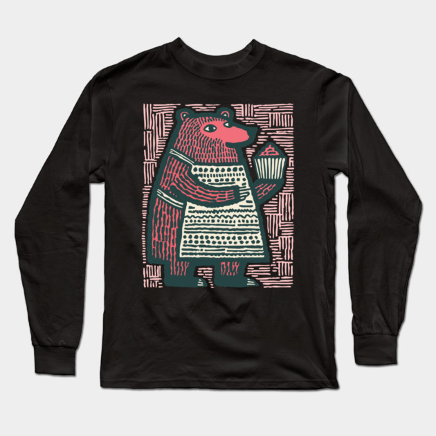 The Bear Baker Long Sleeve T-Shirt by TuncGK