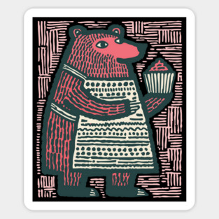 The Bear Baker Sticker
