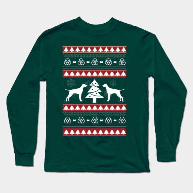 Merry Woofmas Ugly Christmas Long Sleeve T-Shirt by MCALTees